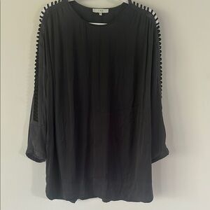 IRO Black Embellished Blouse with Relaxed Fit